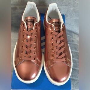 Adidas Stan Smith W Ladies w/Boost Sole Copper Metallic Sneakers Size 8